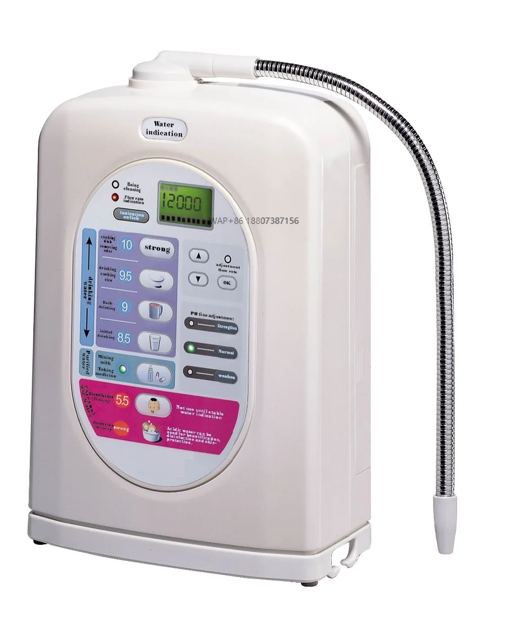 Alkaline Ionized Water Machine With Outer Filter Portable Alkaline Water Ionizer