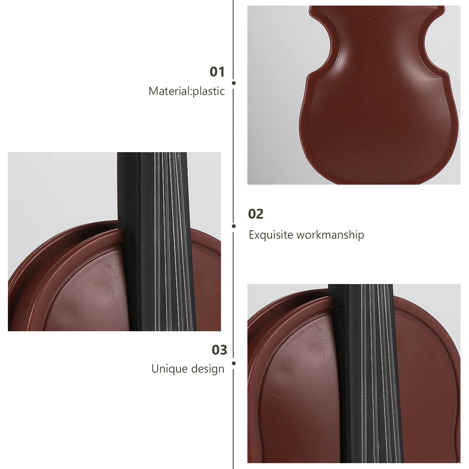 12 ensembles de Mini modèles de violon musical, Design rétro, décoration de bureau, ornement de maison, ornements d'instruments de noël