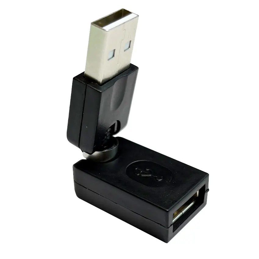 1PCS GK99 360 Degree Rotating USB 2.0 Adapter Flexible Swivel Twist Angle Converter