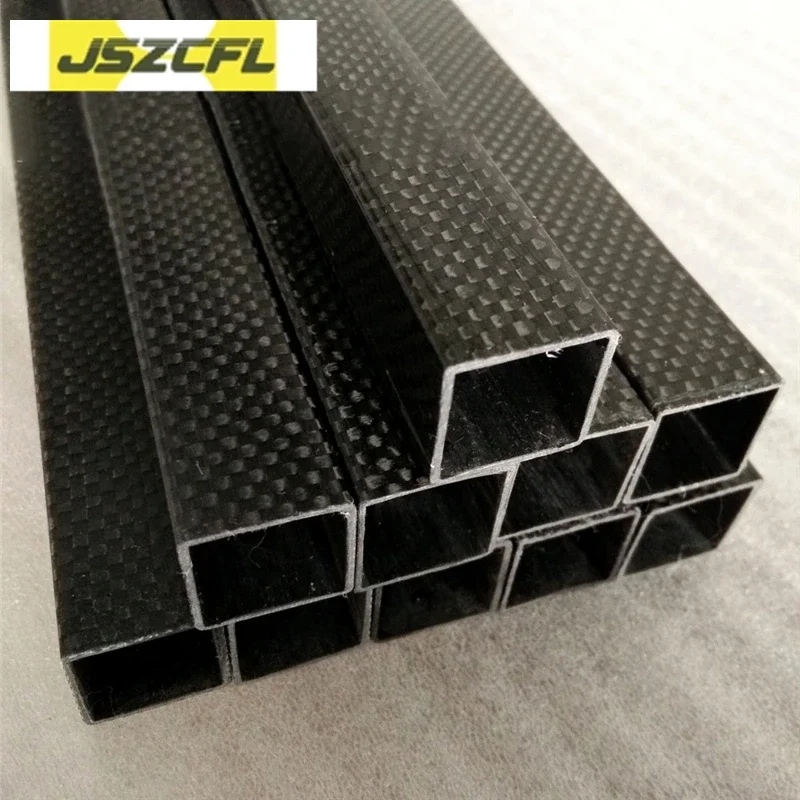 

2PC 50CM High Strength 3K Full Carbon Fiber Square Tube OD 30mm 32mm 35mm 38mm 40mm 42mm 45mm 50mm 65mm 80mm Twill Matte Surface