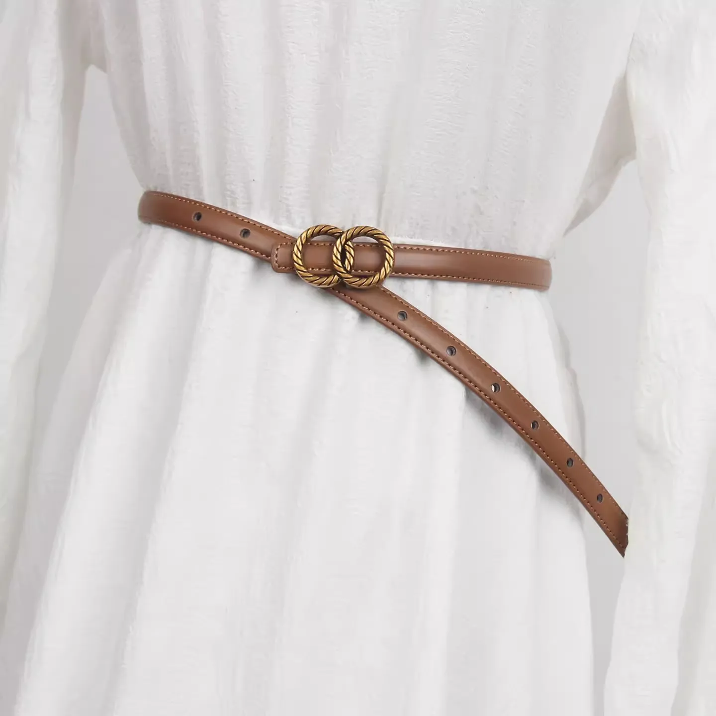 المرأة خمر مشبك جلد طبيعي مشد الإناث Cummerbund معطف حزام فستان Decration حزام ضيق J1633