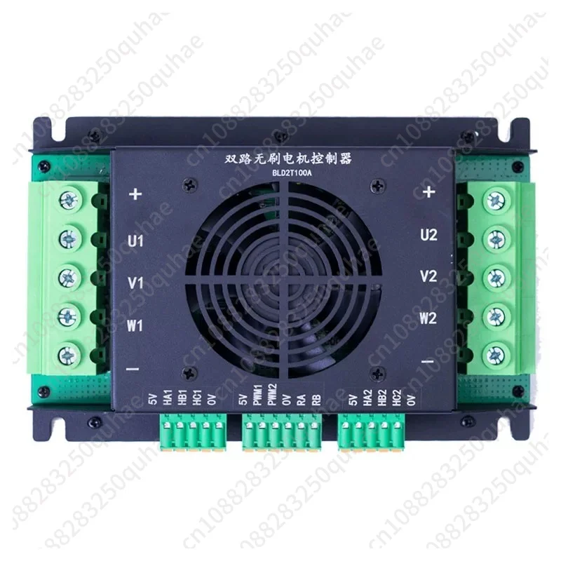 Dual-Channel BLDC Motor Driver, 750-2000W Industrial Remote Controller for Tracked Tank & Lawn Mower