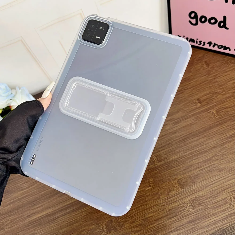 

Transparency Stand Case for Xiaomi Pad 6S Pro 12.4" TPU Back Cover Shockproof Protective Shell for Xiaomi Pad 6S Pro Tablet Case