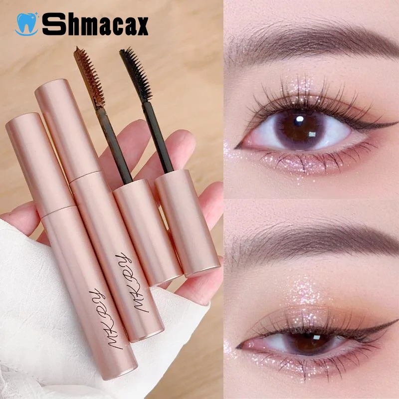 กันน้ํา Long Lasting Silky Lash สีดําสีน้ําตาลขนตายาวมาสคาร่า Eyelashes Extension Beauty Eye Make Up เครื่องสําอางค์