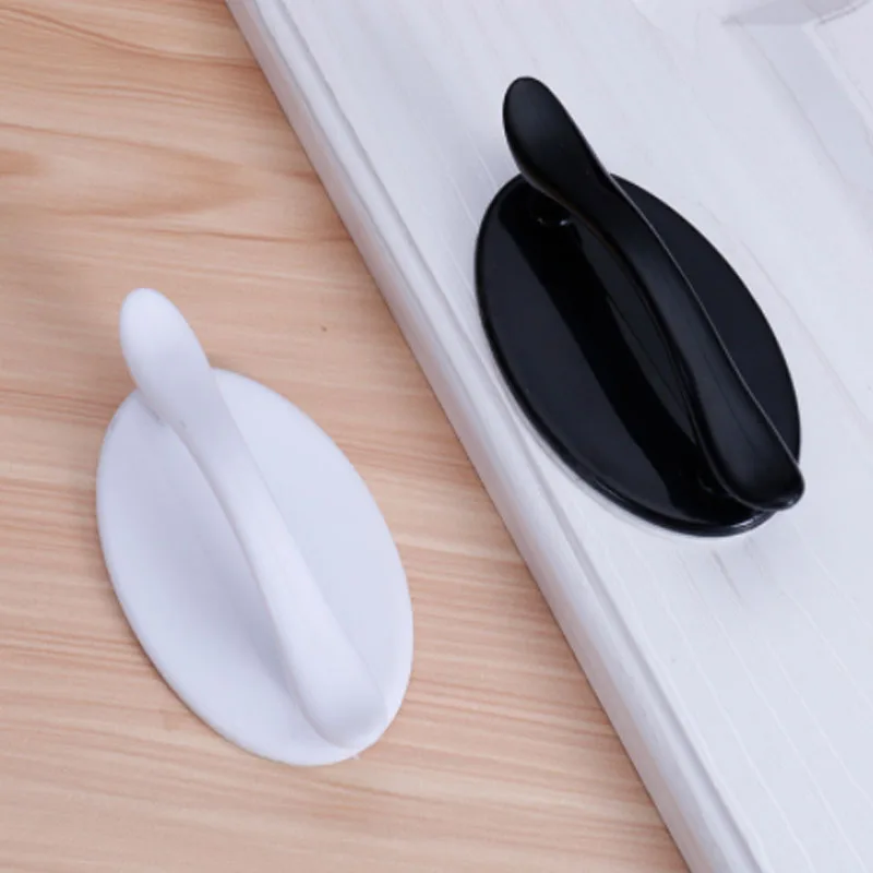 1/2/3/4pcs Modern White/Black Self-adhesive Handle Wardrobe Pulls Cupboard Door Dandles Cabinet Drawer Knob Furniture Decoration