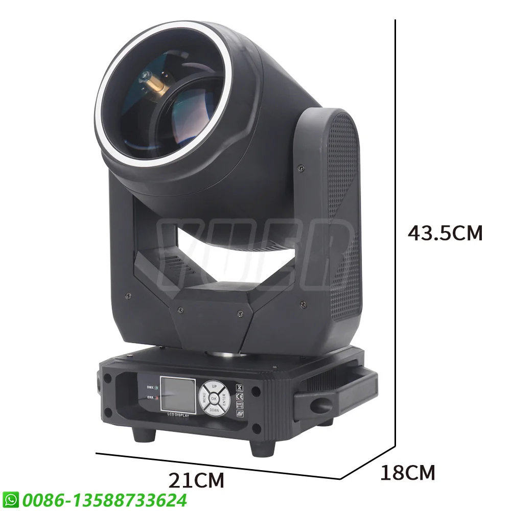 Projecteur LED RGB à Tête Mobile, 2 Pièces/Uno, 200W, Effet Arc-en-ciel, Stroboscope de Lavage, Éclairage de Scène, ixde Mariage, avec Lampe Néon Dj Chang DMX