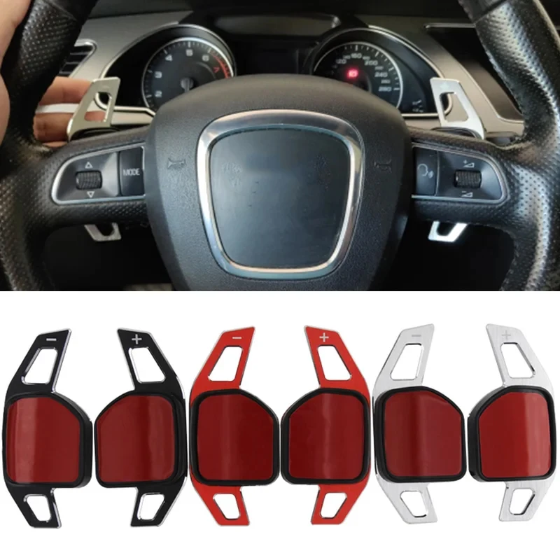 

For Audi Car Steering Wheel Shift Paddles Extension A7 A8 Q3 Q5 Q7 A3 8V A4 B8 A5 A6 S3 S5 S6 S7 A1 8X DSG Quick Shift Sticker