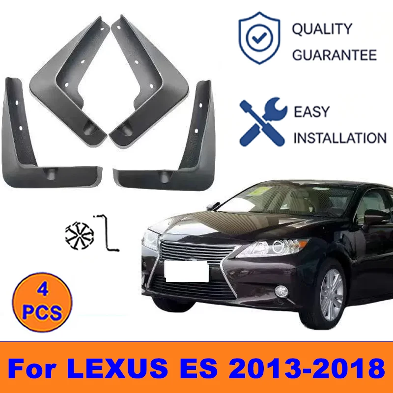 

4Pcs Mud Flaps For LEXUS ES 2013-2018-Splash Guards Front&Rear Wheel Fender Mudguards Car Exterior Protection Accessories