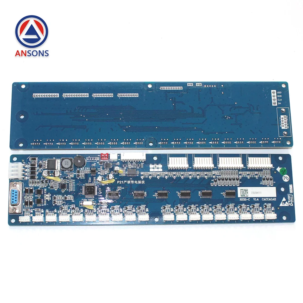 CACCAGAE RS32-C V1.4 OTIS مصعد سيارة الاتصالات لوحة دارات مطبوعة مع راحة صوتية Ansons قطع غيار المصاعد