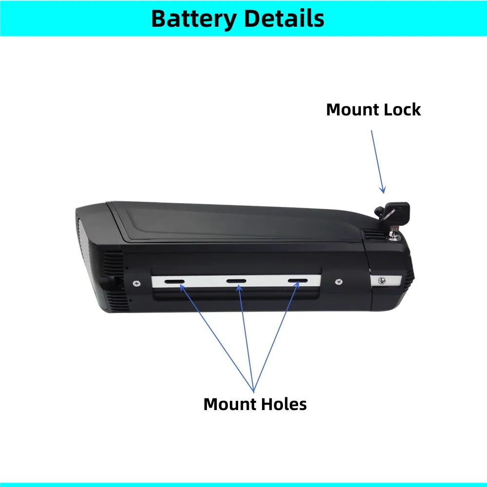 Hailong 2 Side Open Ebike Battery 36V 48V 7.8Ah 10Ah 12Ah 13Ah 14Ah 250w 350w 500w Bafang Mid Motor E-bike Cargo Bike Battery