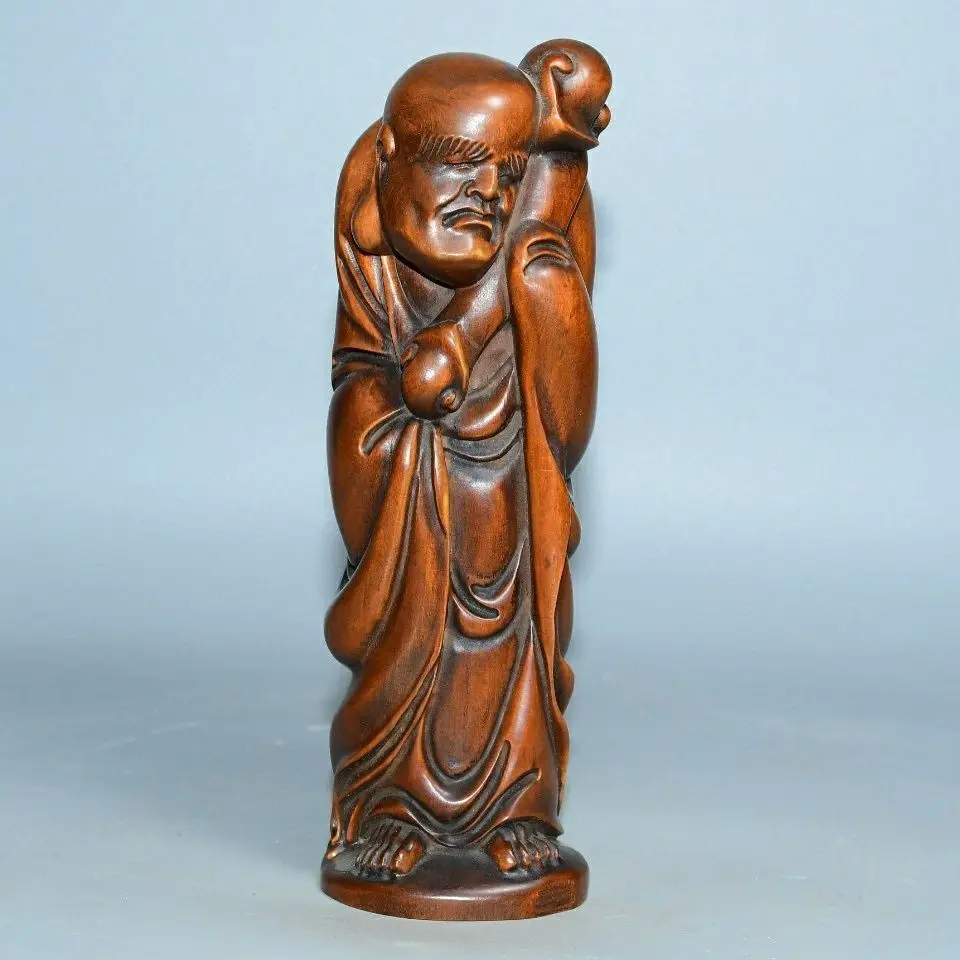Ruyi arhat Statue Figurine Desktop Ornaments Home Decoration Crafts Tea Pet Decor