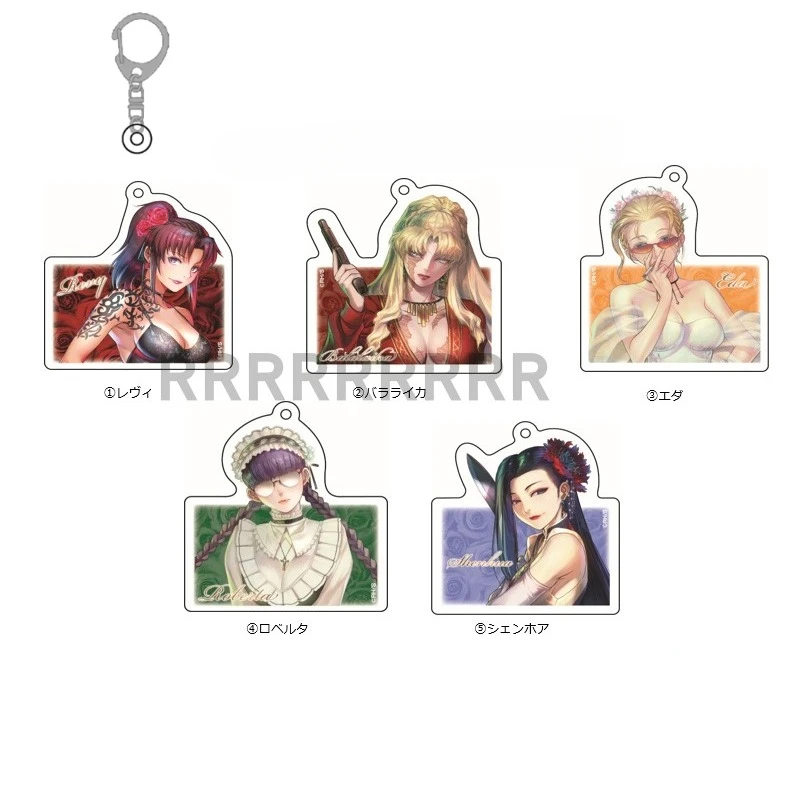 Anime Revy Shenhua Balalaika Roberta llavero muñeca juego acrílico llavero bolsa colgante para regalo