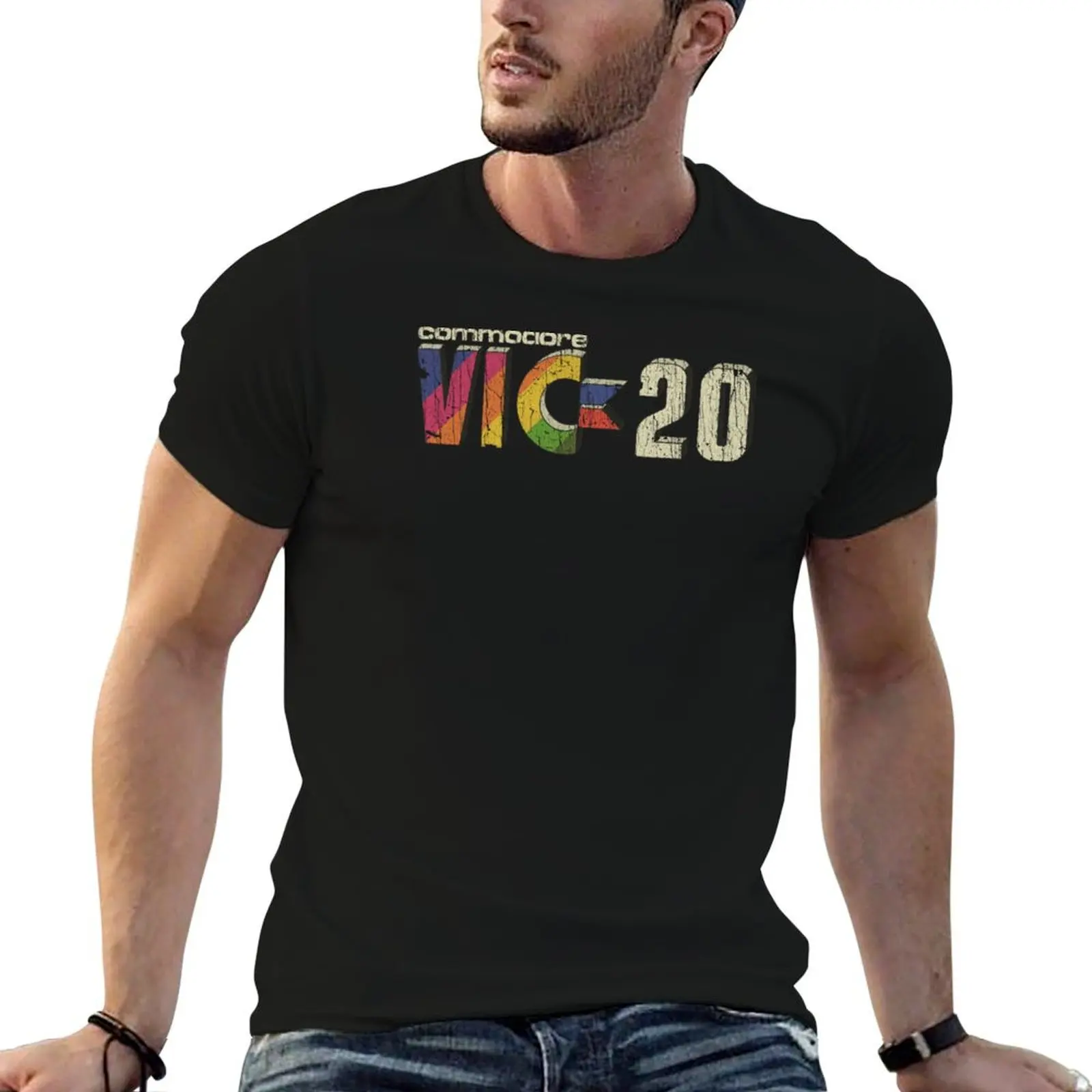 Camiseta Commodore VIC-20 1981, camiseta para hombre, camisetas de algodón 100%, camiseta de verano para hombre