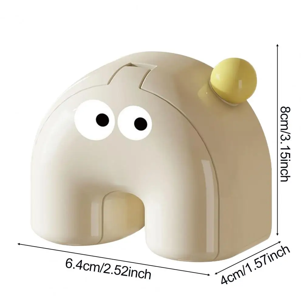 

8cm Toothbrush Holder Storage Rack With Lids Cartoon Style Wall-Mounted Toothbrush Organizer Self Adhered Bathroom Decoration