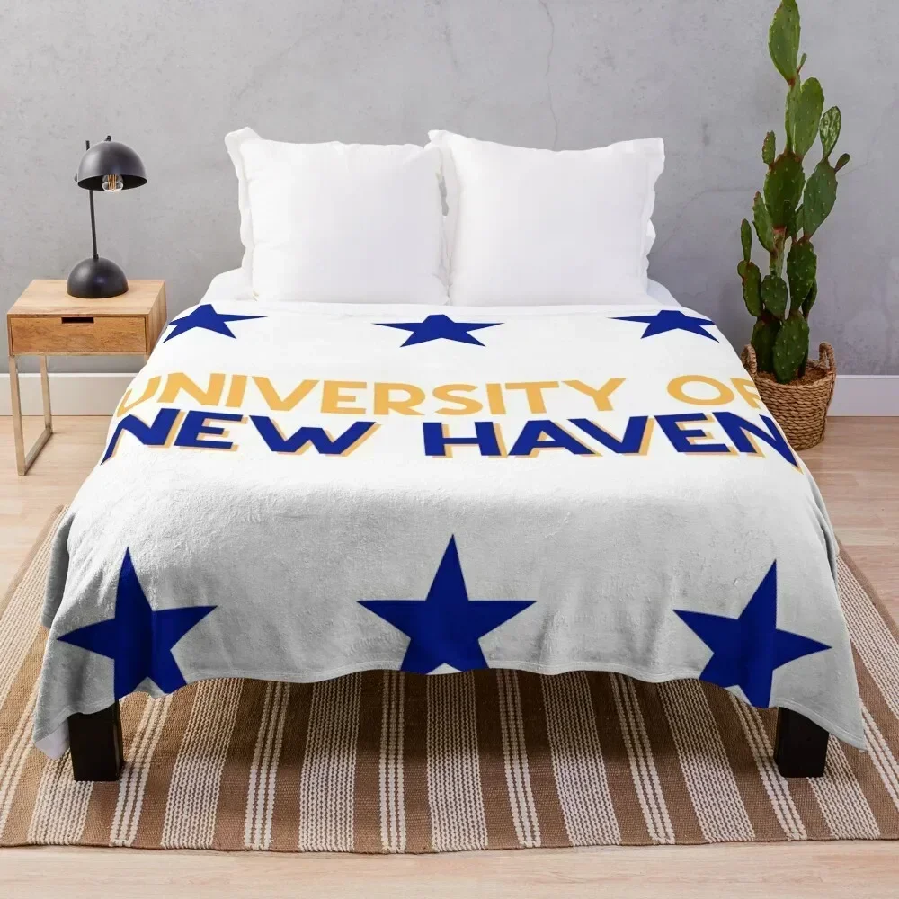 University of New Haven Throw Blanket Reusable Durable Soft Blanket for All Seasons