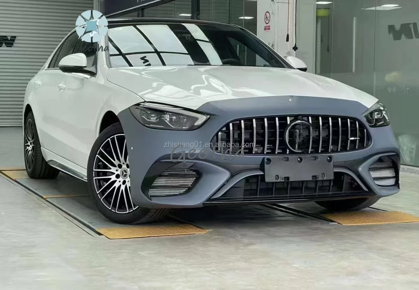 

ZS Original PP Material Body Kit for Mercedes Benz C-class W205 Upgrade C63 Amg Bumper Grille Rear Diffuser