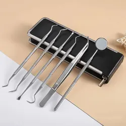 JJYY 6 Pcs/set Dental Plaque/tartar Remover Dental Professional Oral Hygiene Cleaning Set Toothpick Dental Cleaner Oral Care