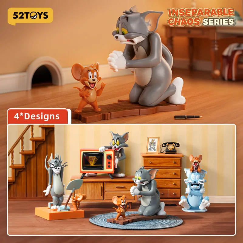 52TOYS Mystery Box TOM und JERRY - Inseparable Chaos Serie, Blindbox, süße Anime-Figur