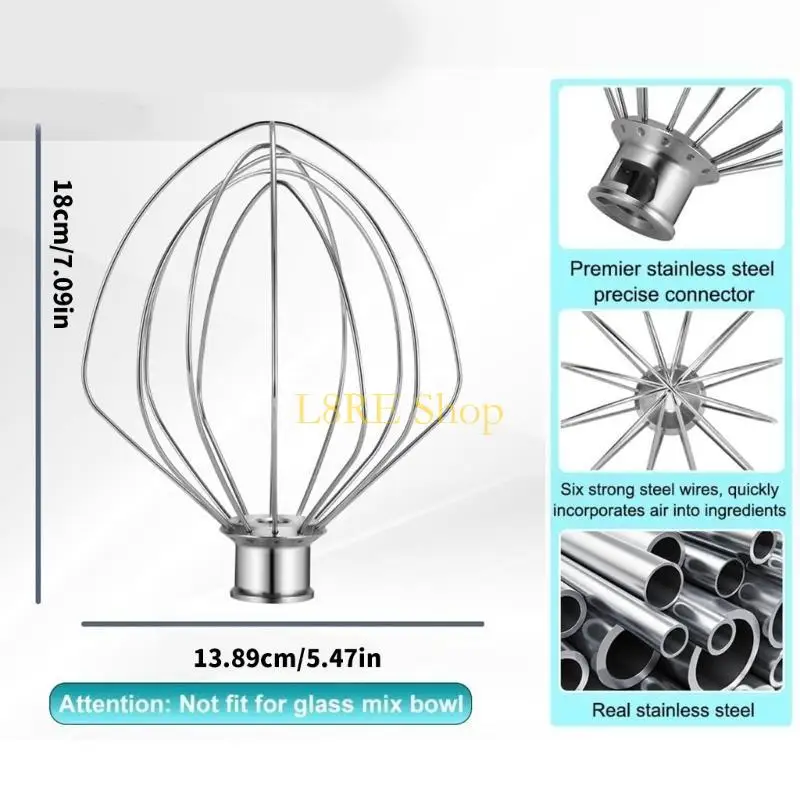L8RE Kitchen Mixer Accessory Kitchen Appliances Part Mixing Bowl for 6QT Stand Mixers