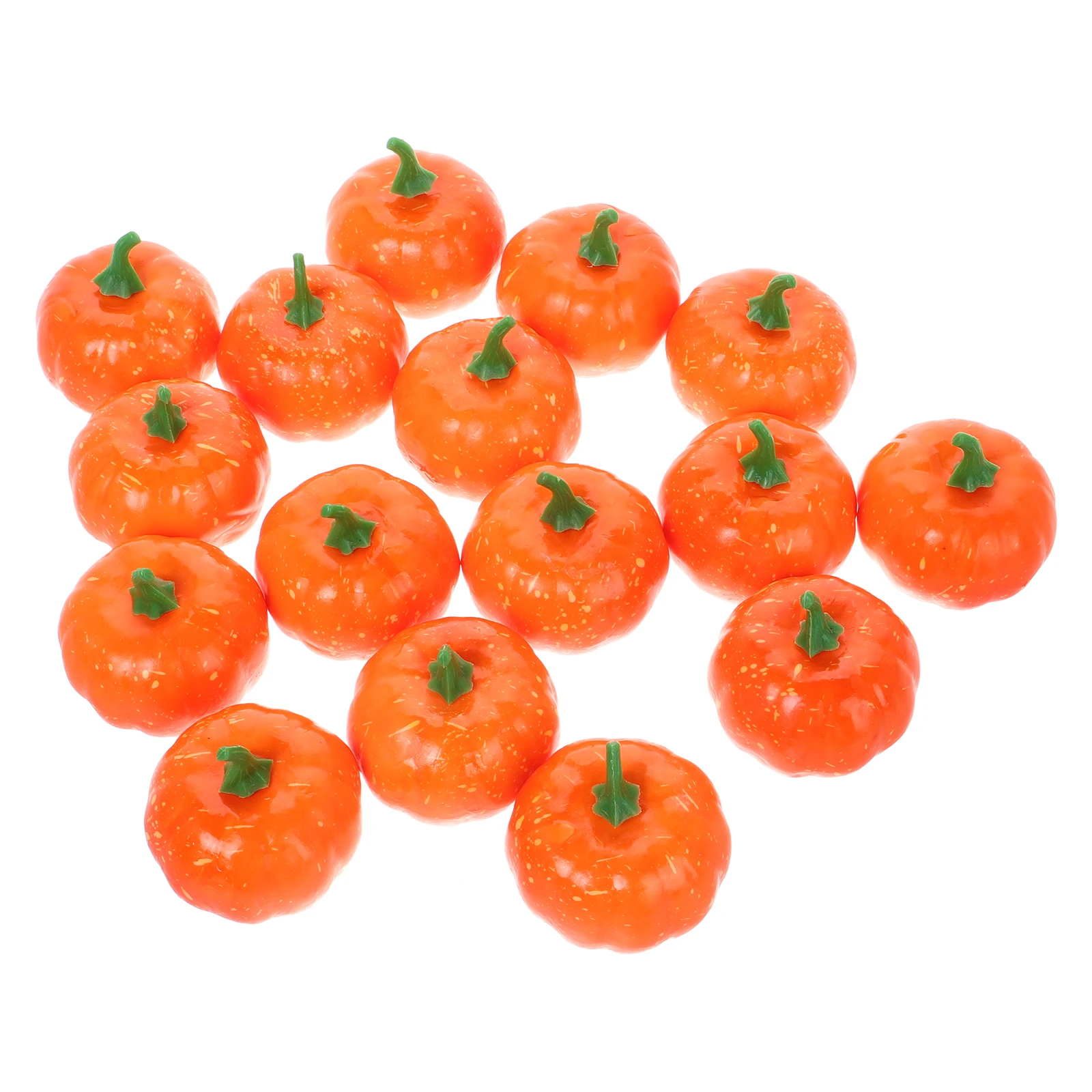 

16pcs Simulation Pumpkin Decoration Fall Mini Craft Fake Small Pumpkins Halloween Ornaments Indoor Outdoor Thanksgiving rustic