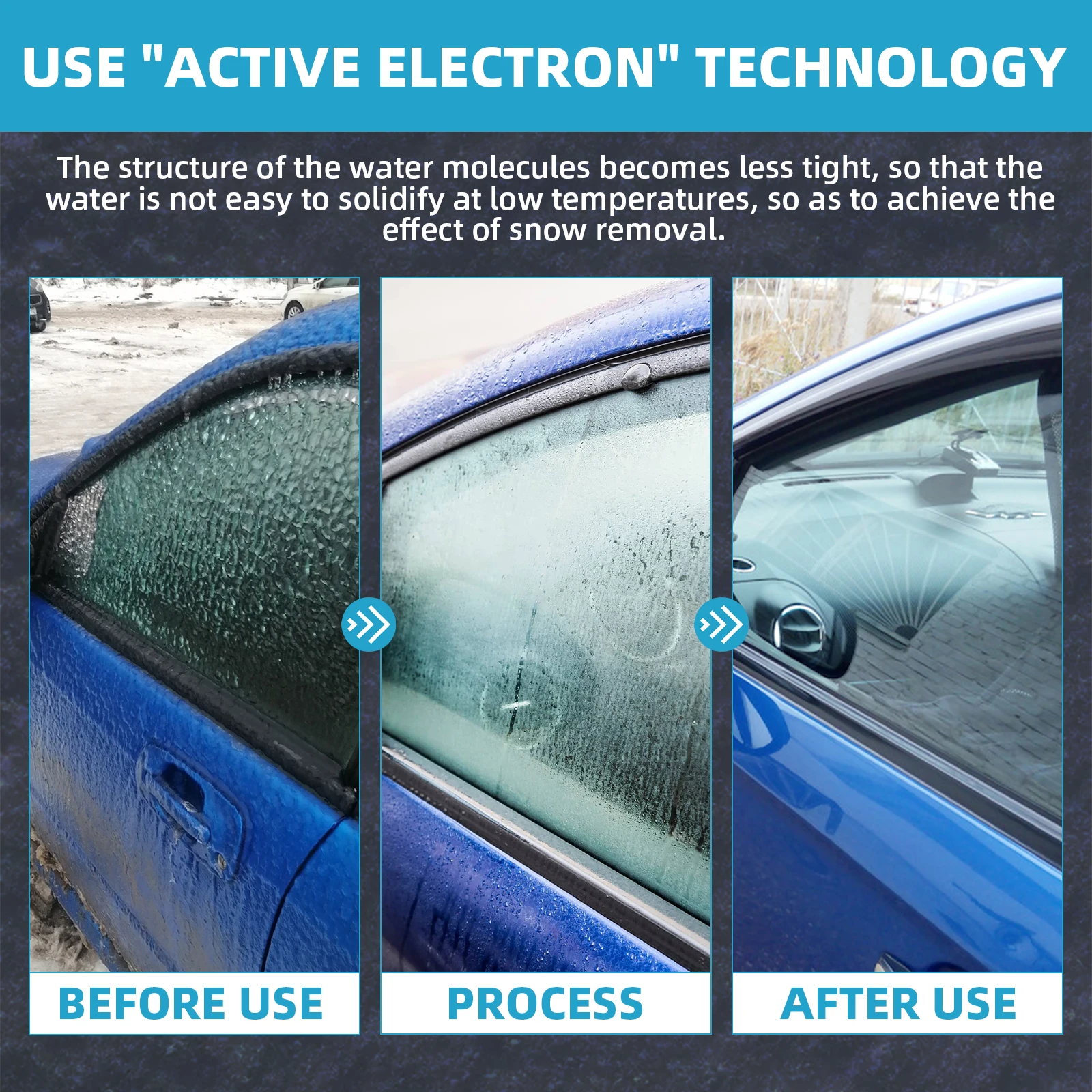 Car Snow Remover Heater Defroster Deicer for Windshield Electric Ice Scraper with Heating Element Quick Melt Snow for Winter