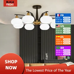 Modern Lustre Modest Ceiling Lamps for Room Living Dining Table Home-appliance Led Lights Bedroom Kitchen Hanging Chandeliers