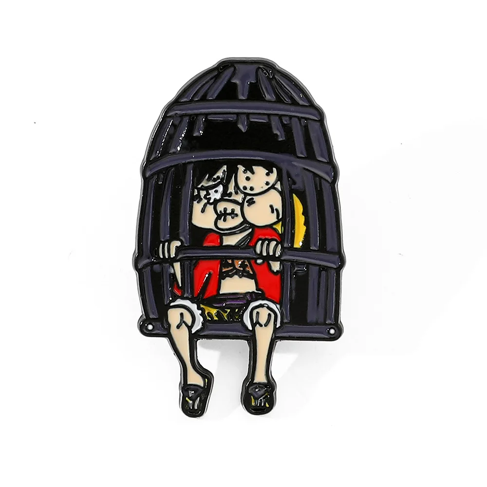 Anime Cartoon Brosche Kreative Anime-Charakter Emaille-Anstecknadel Metall-Abzeichen Schmuck Kleidung Rucksack Accessoires Fangeschenk