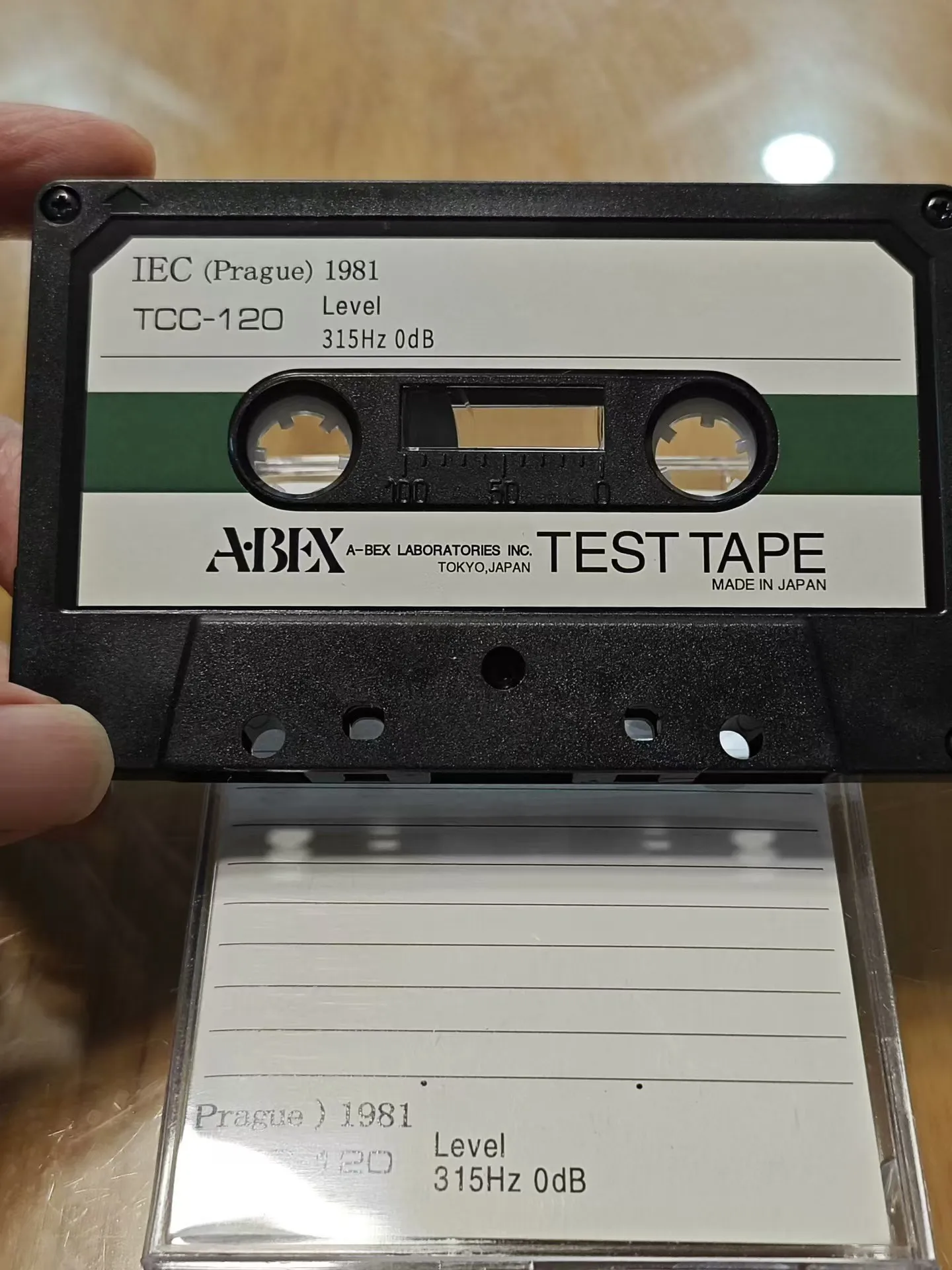 

New Original For ABEX TCC-120 315Hz 0dB Azimuth Level Test Tape