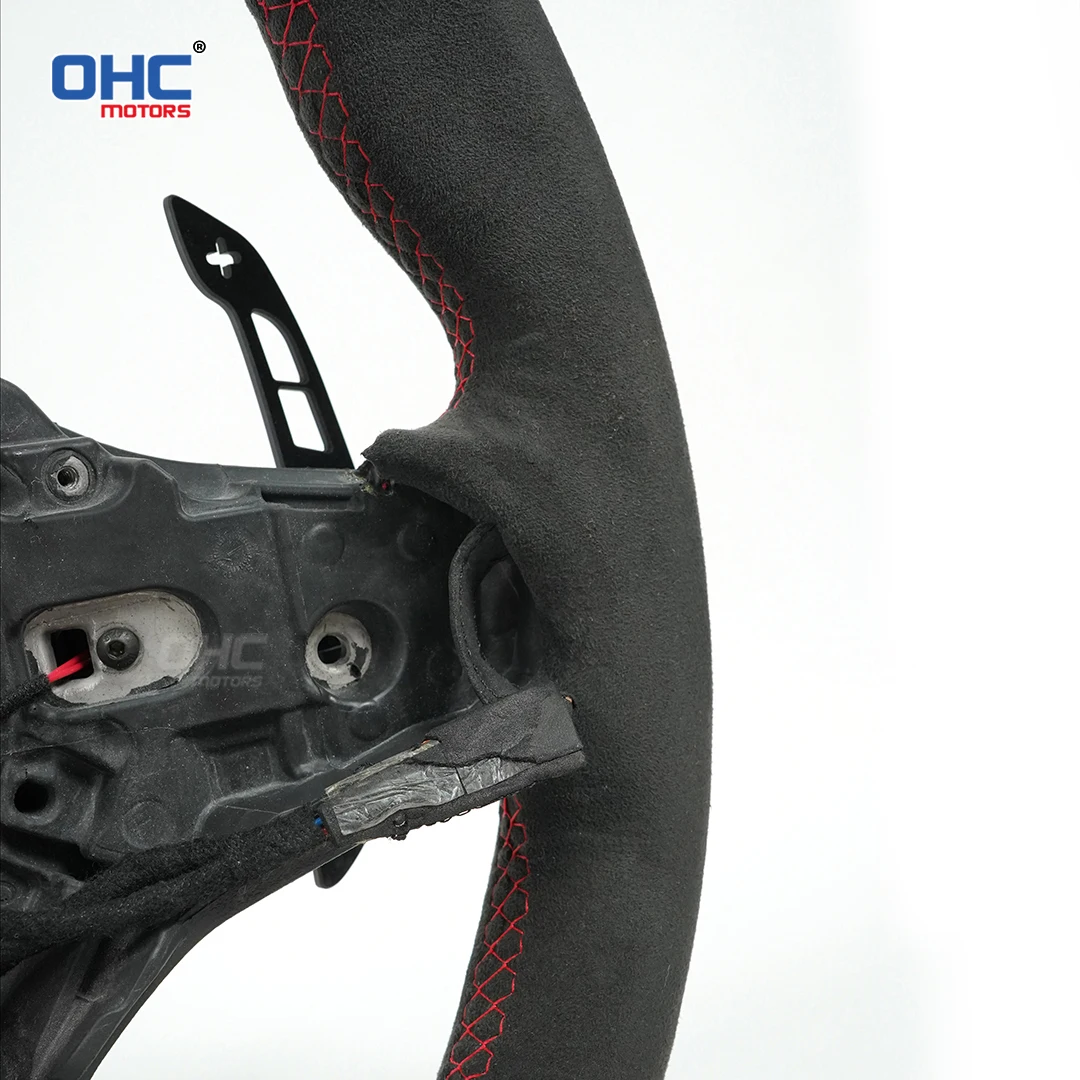 عجلة قيادة من ألياف الكربون OHC من الجلد الكانتارا لعجلة القيادة BMW G20 مع محولات المجداف #6