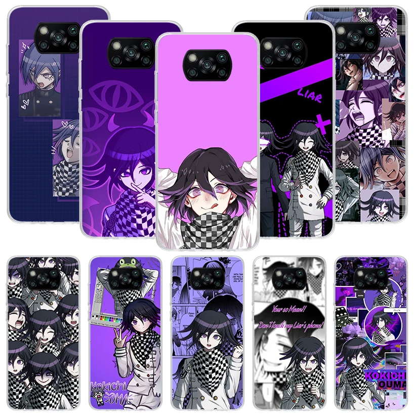 Danganronpa Kokichi Ouma Phone Case For Xiaomi Poco X6 X5 X4 X3 Nfc F6 F5 Pro F4 Gt F3 F2 F1 M5 M5S M4 M3 5G Shell Coque X5 X4 X