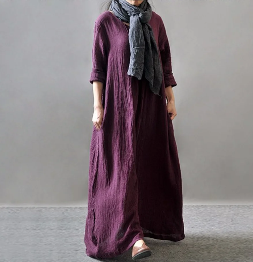 2026 Hot sale Herfst Katoen Li - Maxi Dress Boho recensie en prijs