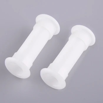 2 Stück Abflussrohr durch Rumpfbefestigung für Boot Marine Motorwell Livewell Baitwell weißer Kunststoff