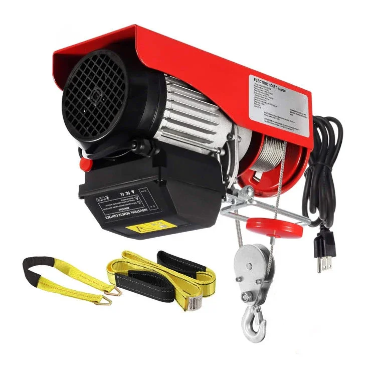 Electric Micro Wire Rope Hoist Winch 220V Mini Small Crane Hoist Lifting Mini Electric Hoist