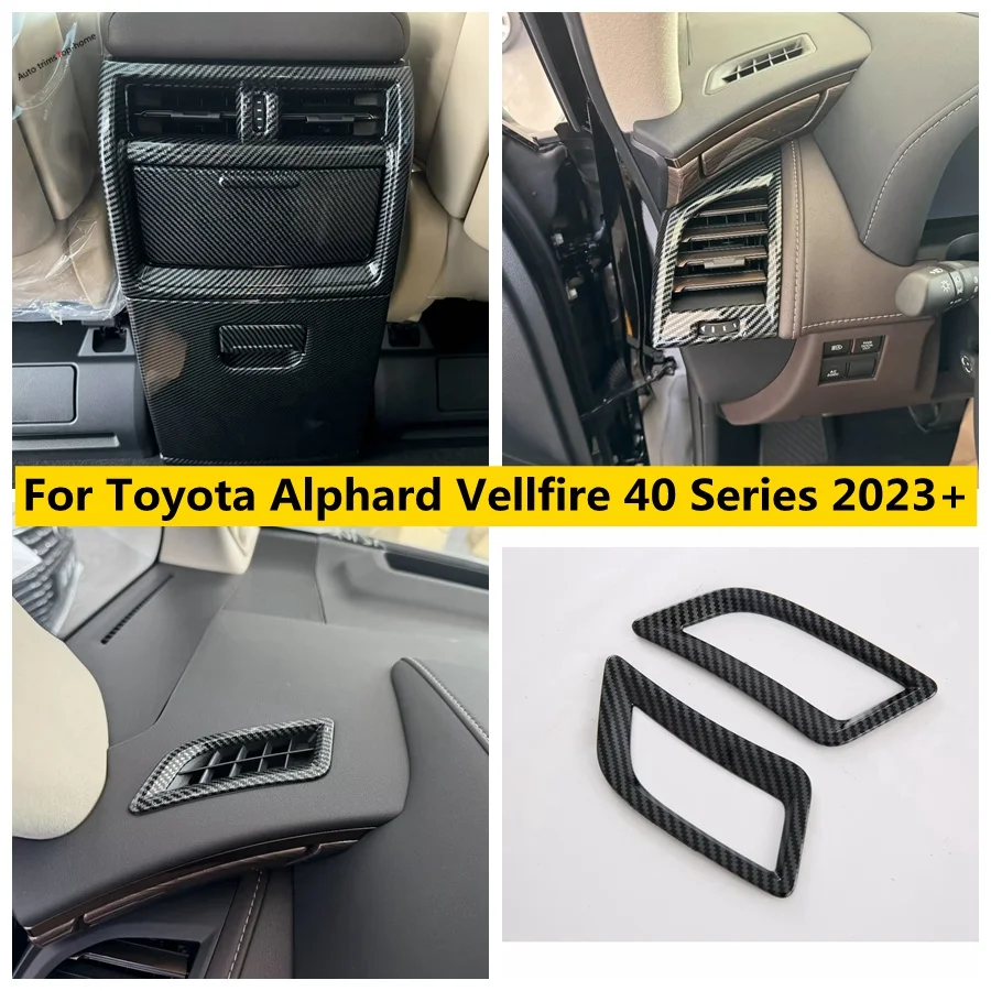 

Dashboard Front Rear Air Conditioning Outlet AC Vent Cover Trim Fit For Toyota Alphard Vellfire 40 Series 2023 2024 Accessories