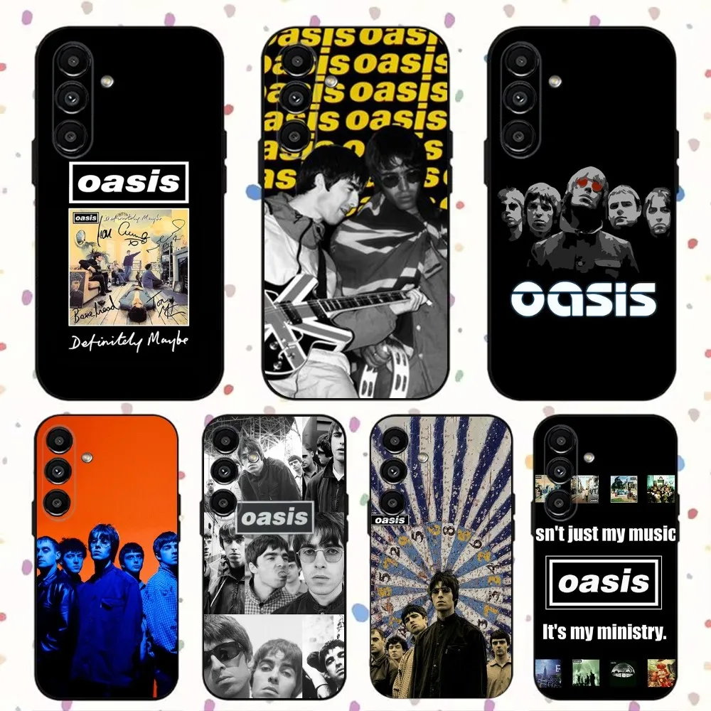 Band O-oasis  Phone Case For Samsung S24,S21,S22,S23,S30,Ultra,S20,Plus,Fe,Lite,Note,10,9,5G Black Soft Cover