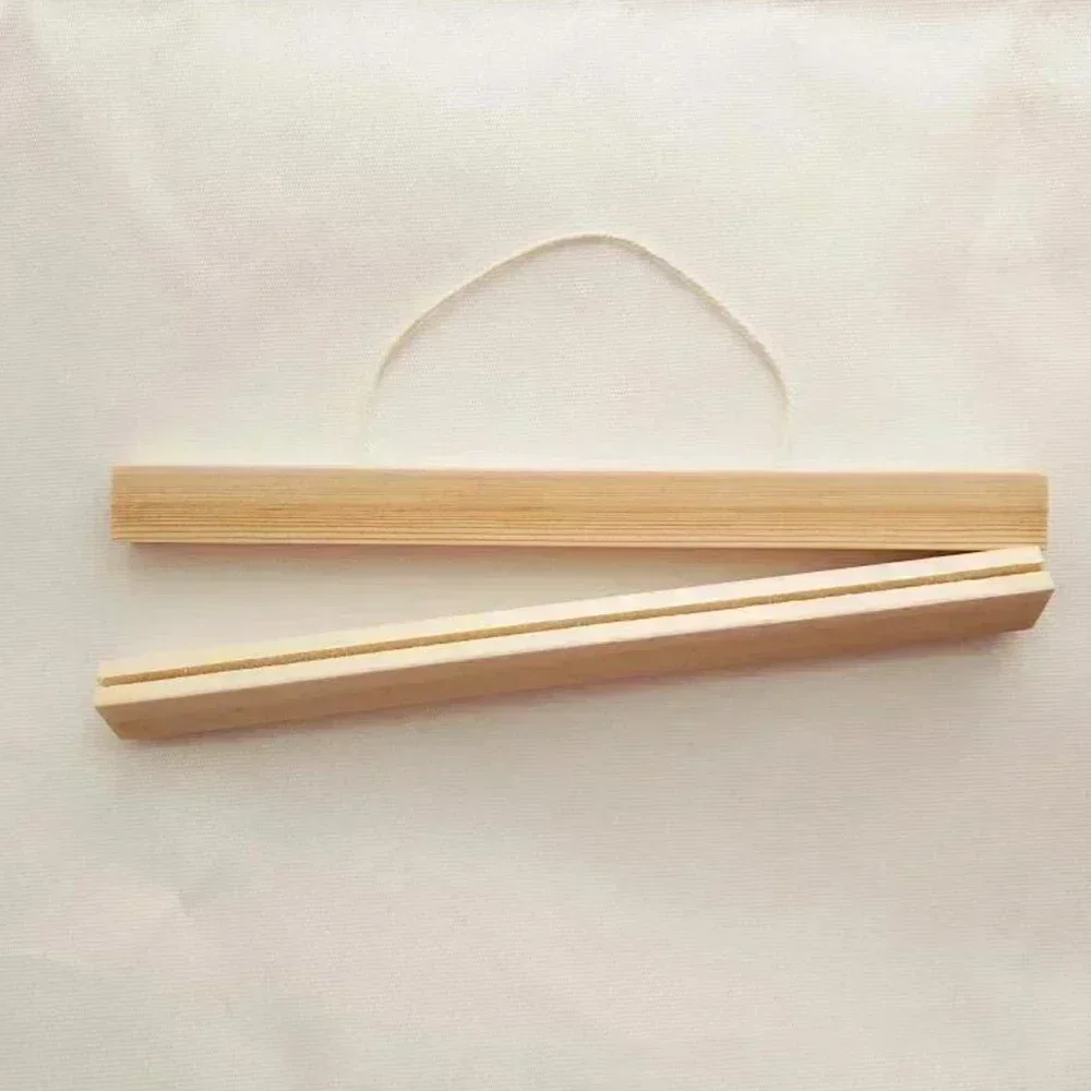 1 قطعة 2D شقة الحد الأدنى حمالة تعليق جدارية الفن Soild الخشب التمرير معلقة الملصقات إطار بيج مع زهر الكرز زهرية طباعة #4