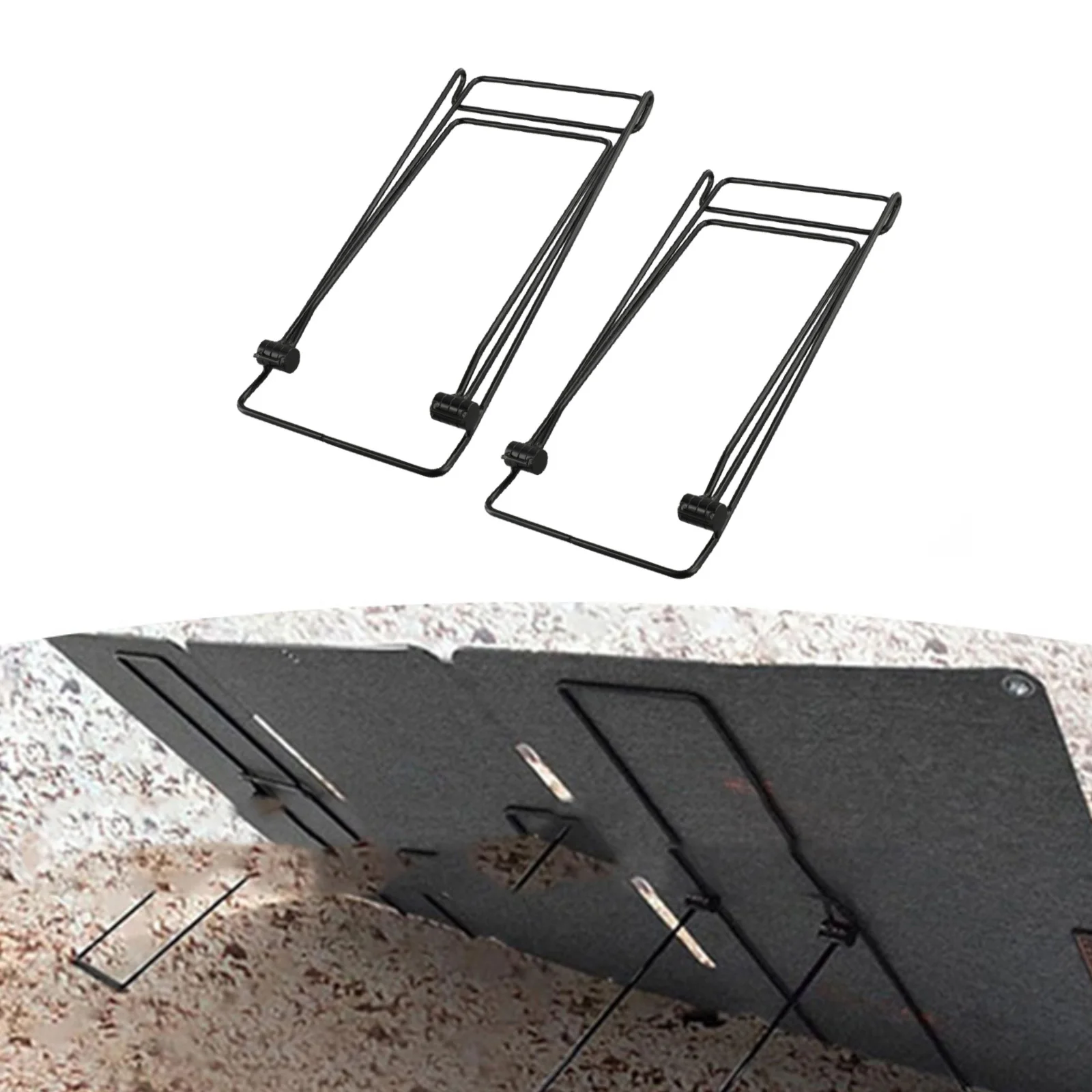 Solar Panel Fixed Bracket PV Accessories With Mountaineering Buckle Outdoor Portable Foldable Carbon Steel Bracket