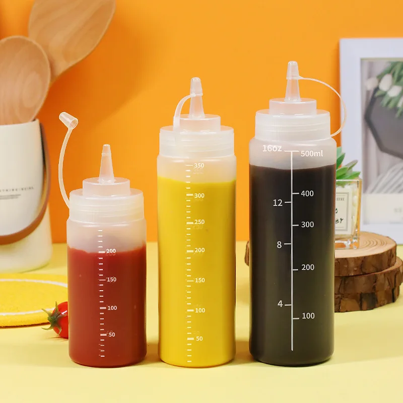 

Large Squeeze Condiment Bottles with Nozzles Ketchup BBQ Sauces Olive Oil Bottle Dispenser Squeeze Sauce Bottle Kitchen Gadget