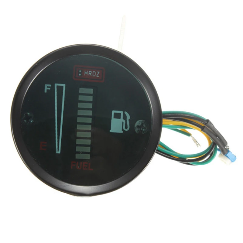 Moteur de Voiture Universel 52Mm Compteur de Carburant LED Affichage NuméRique 12V Jauge de Niveau de Rapport de Carburant NuméR