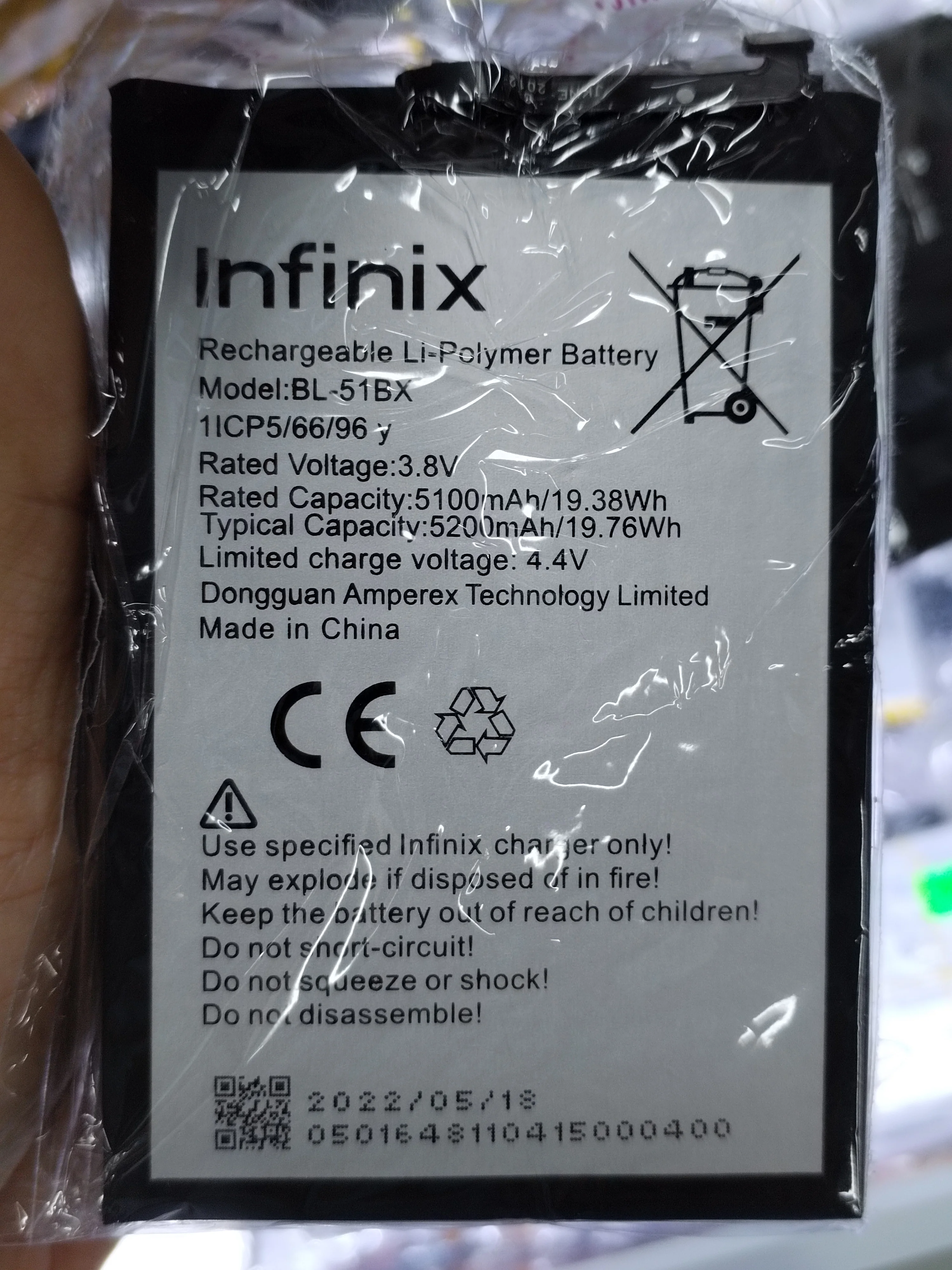 BL-40FX BL-30QX BL-40AX BL-43AX BL-51BX Battery For Infinix X574 X602 Zero+ Zero4Plus X521 Hot S X551 X603 Zero5 Batteries