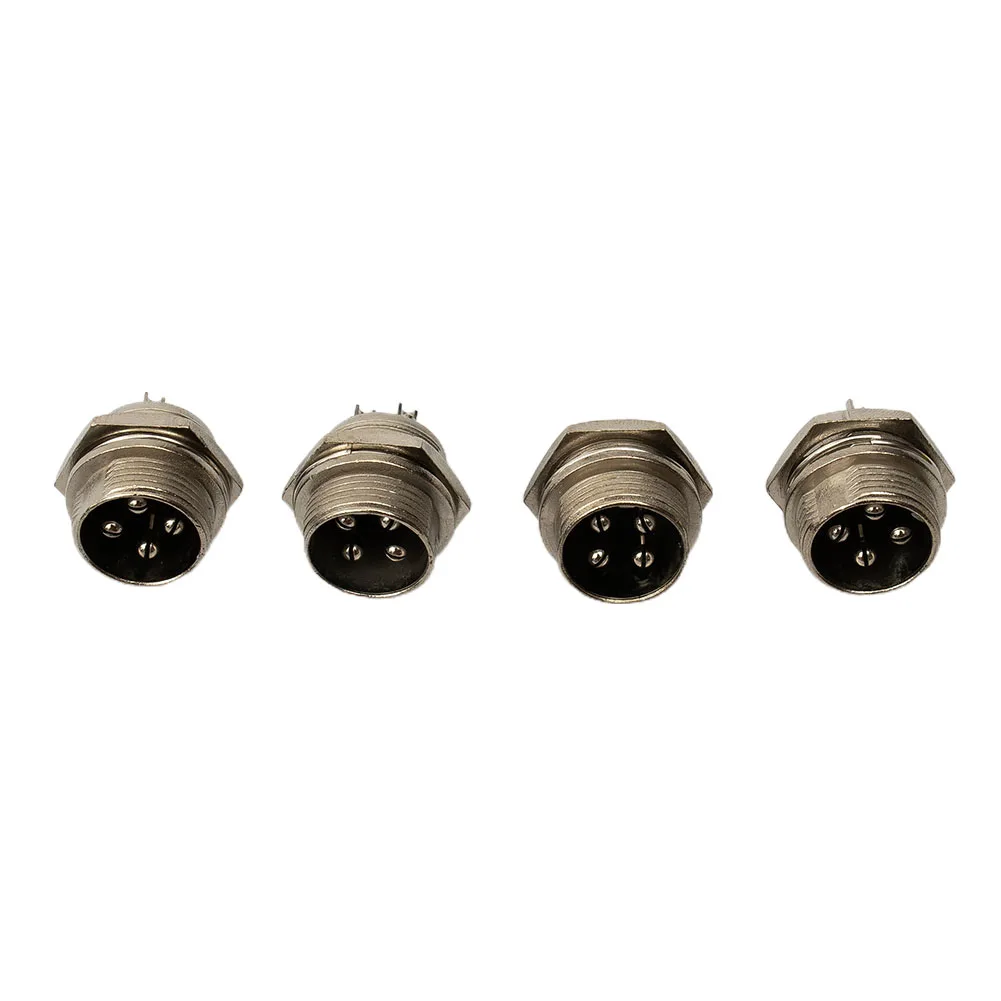 

5 Pair 4 Pin GX16 Aviation Connector 16mm Male Female Panel Mount for Navigation Systems CNC Machines Telecom Devices