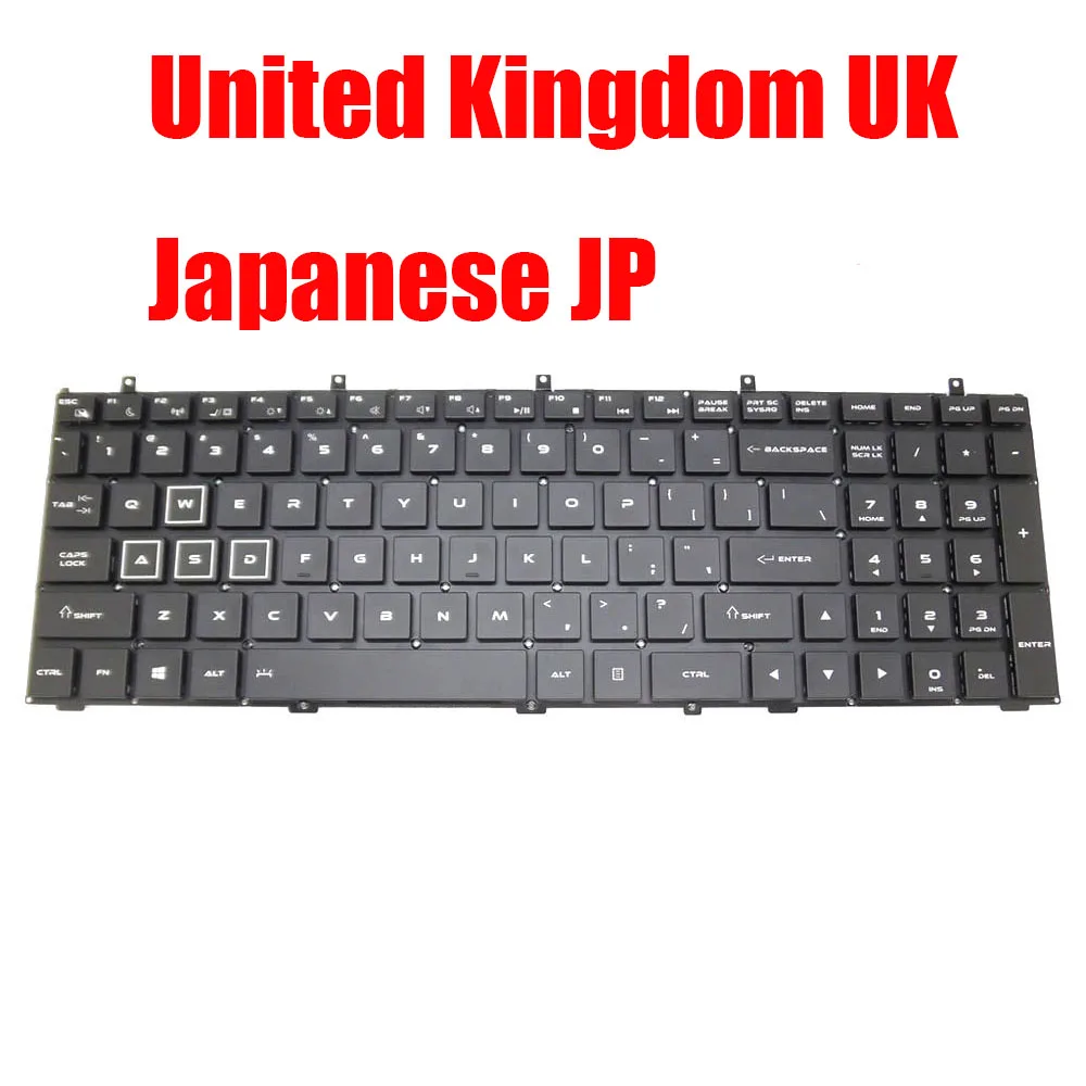 

United Kingdom UK / Japanese JP Laptop Keyboard For Quanta NL8 NL8B NL8C NL8E NL8K NL8H MP-13H86GBJ920 AENL8E00010 Black New