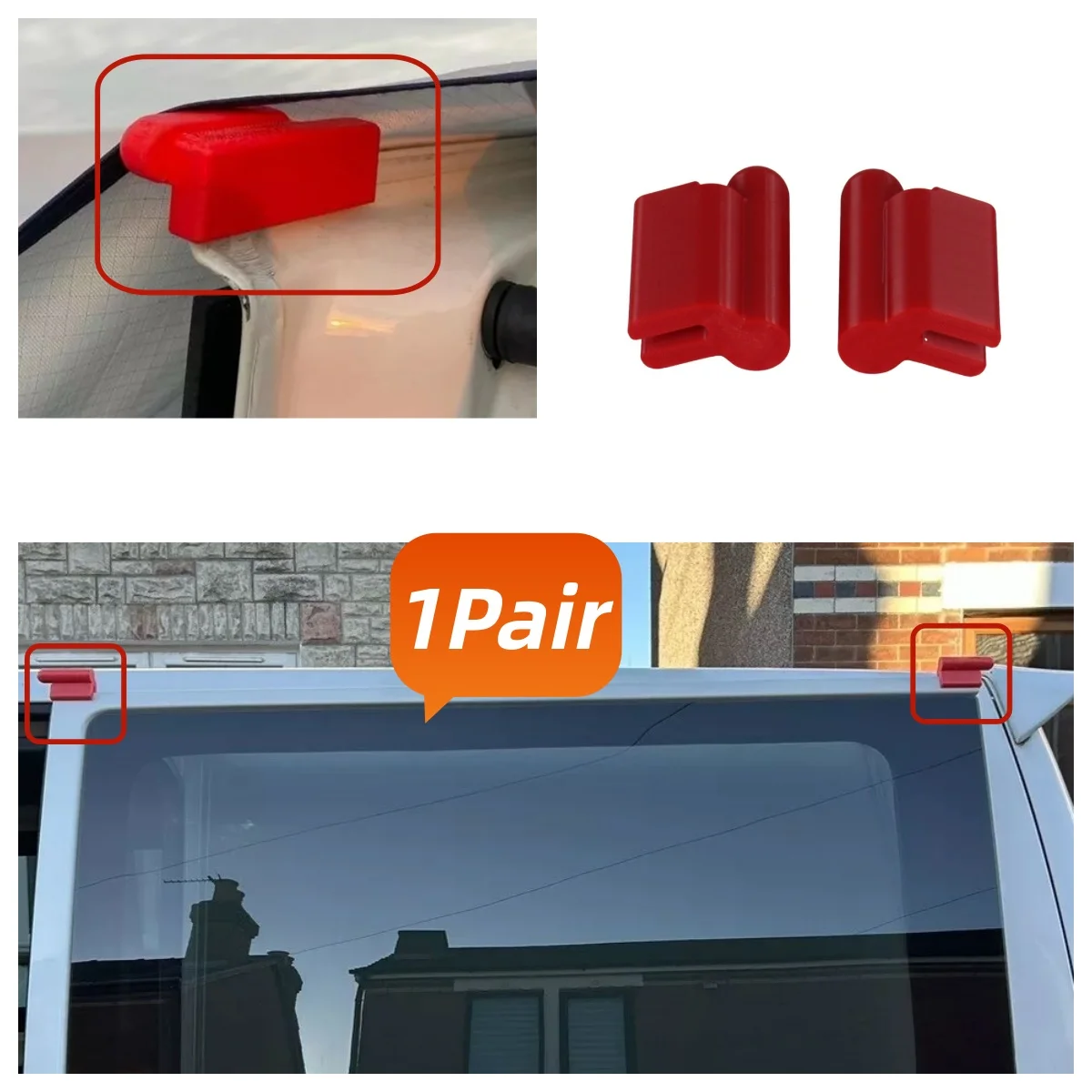 

1Pair Caravan For VW T5 T6 Campervan Awning Protector Saver Cover Universal Sunshade Cloth Protective Cover Door Accessories