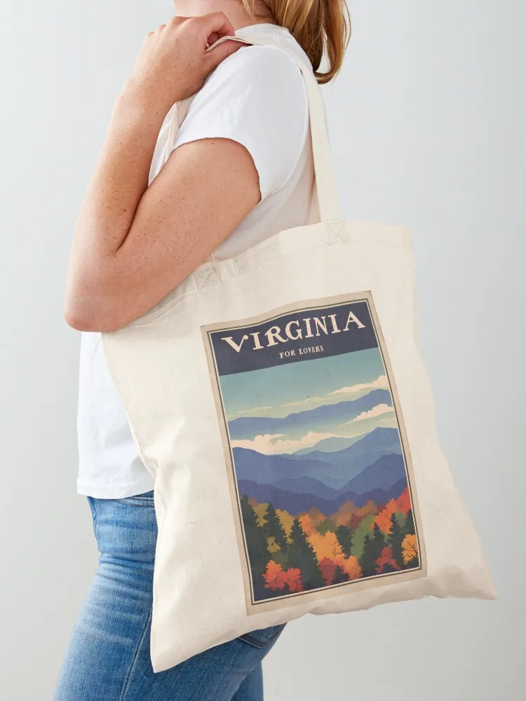 

Virginia Tote Bag shopper bag women canvas Reusable bags shopping bag logo tote screen