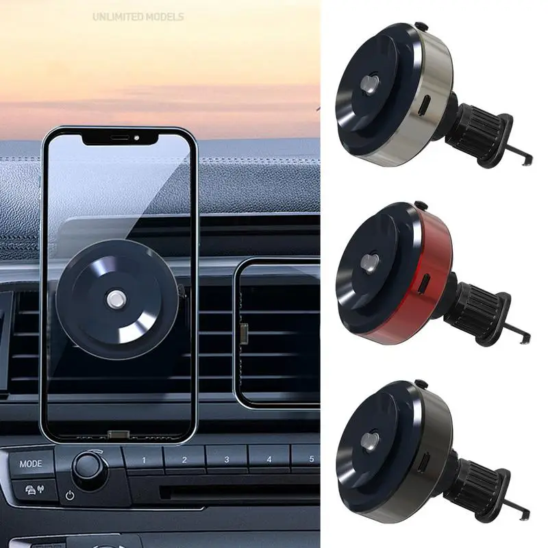 Smart Car Phone Holder Air Vent Phone Holder Universal Phone Support For Straight & Curved Screen Phones Mobile Holder Universal