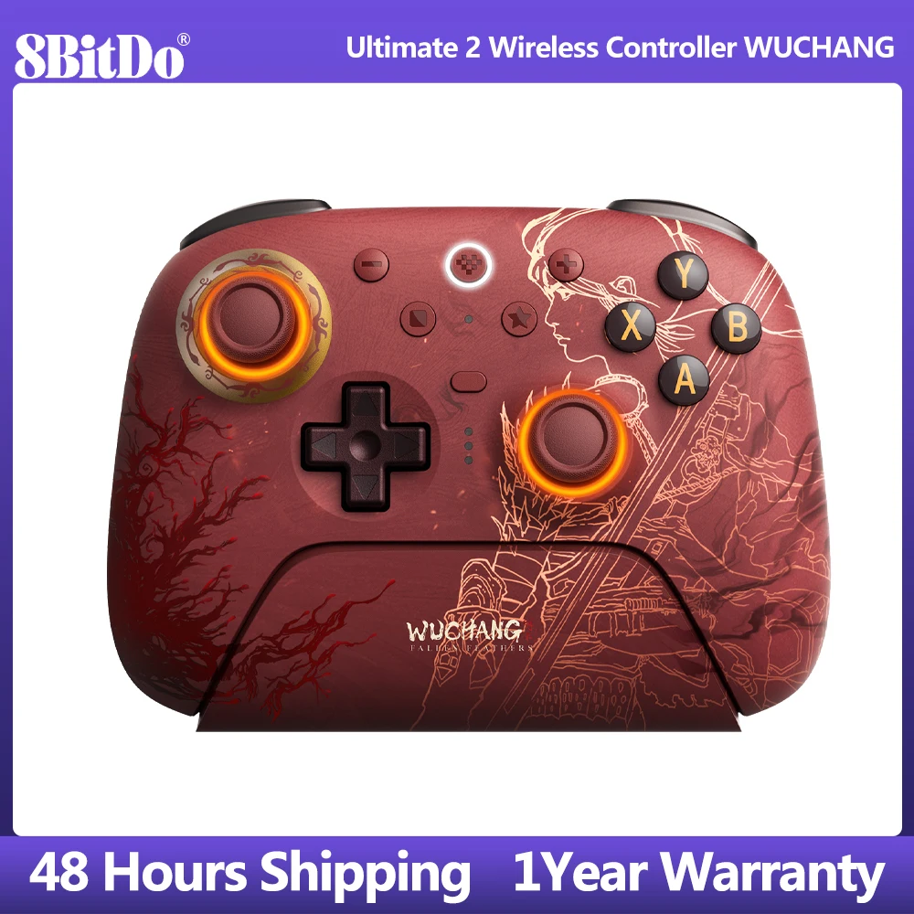 8BitDo Ultimate 2 Wireless Controller WUCHANG: Fallen Feathers,with TMR Joysticks, 8Speed Tech Gamepad for PC Windows  Android