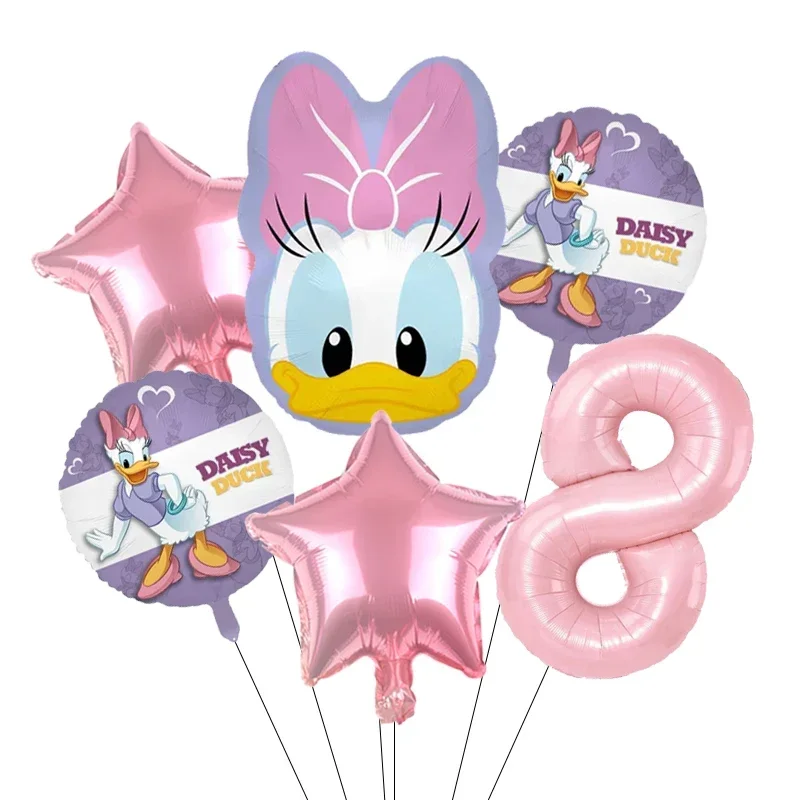 Cartoon Donald Nummer Eend Daisy Aluminium Film Ballon Set Bolvormige DIY Verjaardag Arrangement Feestdecoratie Ballonnen Kawaii