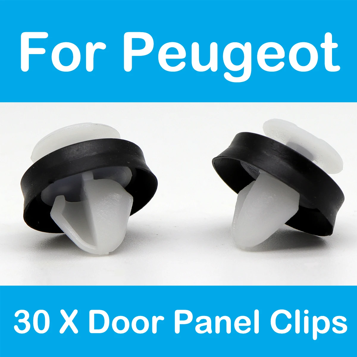 30/50X Interior Door Panel Card Trim Clips For  Peugeot 206+ 207 CC Compact Front Retainer Fastener Tailgate Linings Underbody