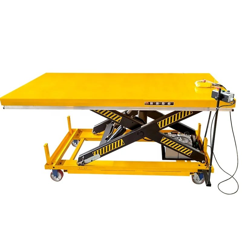 Customized Heavy Load Electric Hydraulic Stationary Scissor Lift Table with Height Sensor