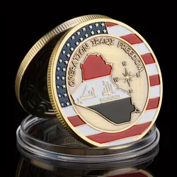 United States Operation Iraqi Freedom Collectible Copper Plated Souovenir Coin Saint George and The Dragon Commemorative Coin